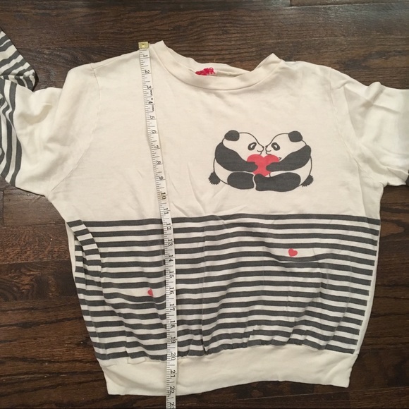 Variety vintage panda striped sweater - Picture 5 of 8